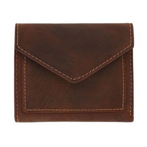 CTM Men's Leather Envelope Style Trifold Wallet